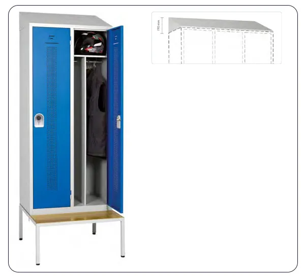 Coiffe pour casier vestiaire