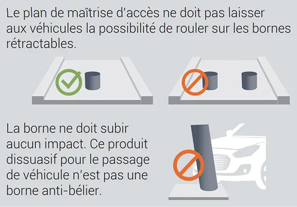 conseils d'installations de borne rétractable