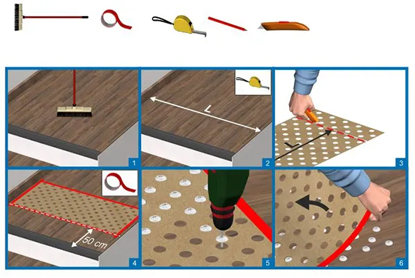 Conseils de pose clous podotactiles Wattelez Waccess