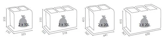 contenance poubelle de tri selectif rossignol tribu