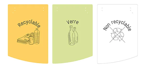 choix des couvercles de tri selectif