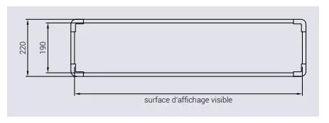 Dimention bandeau panneau d'affichage libre