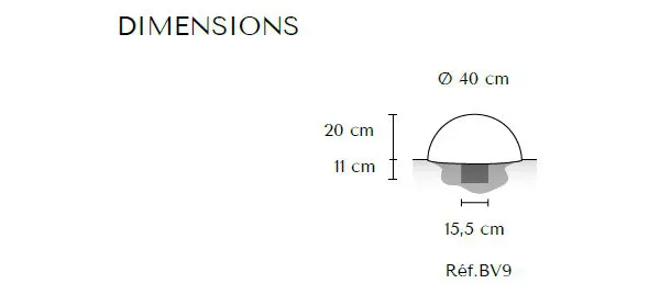 Dimensions borne Serem Hémisphère