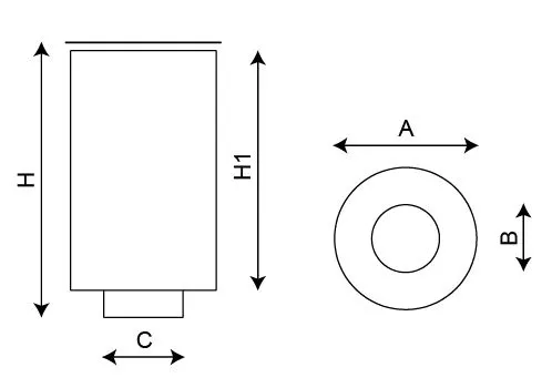 Dimensions corbeille de ville Benito