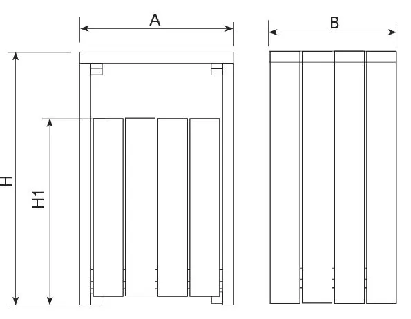 Dimensions poubelle extérieur Picco