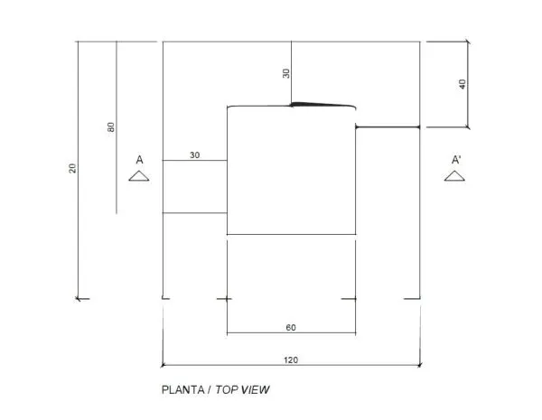 Vue éclatée bordure d'arbres béton Magourban Cup I Cua