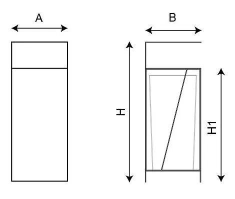 Dimensions poubelle collectivités Benito Tor
