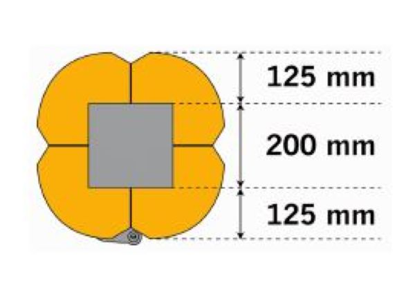 schema de la protection réglable pour poteau