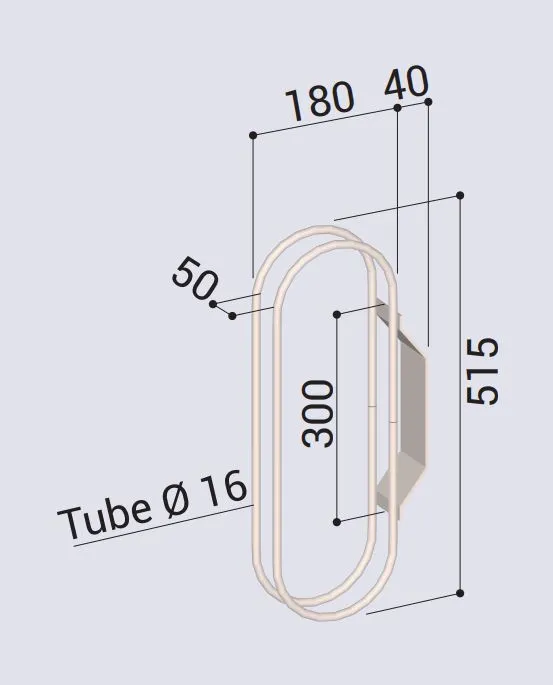 Dimensions râtelier à vélos