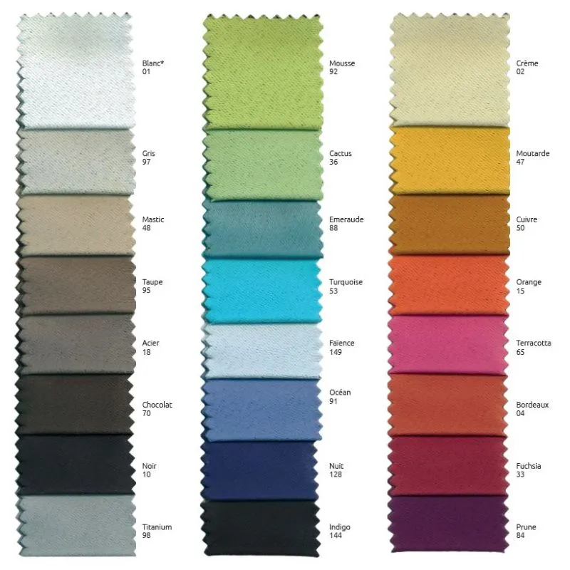 Echantillon couleur tissu obscurcissant Boreal