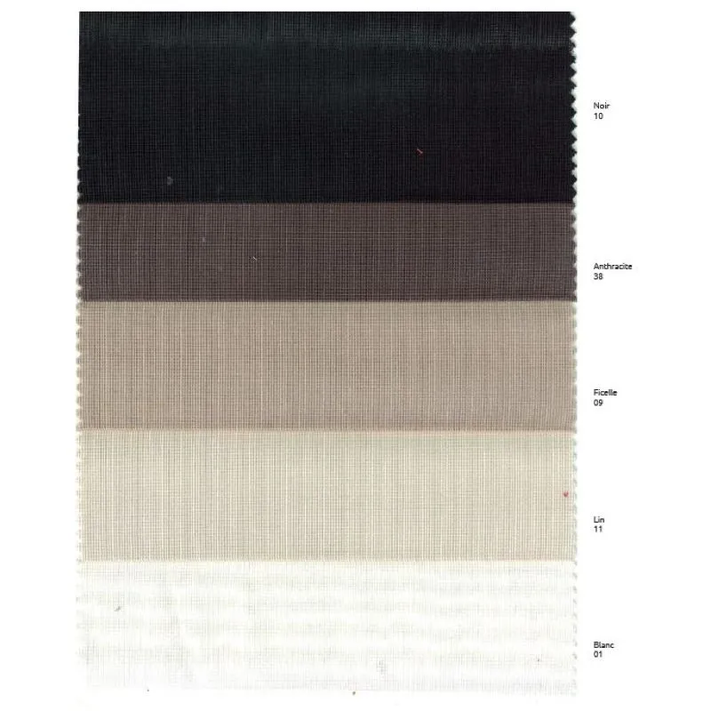 Echantillon couleur tissu voilage ignifuge M102