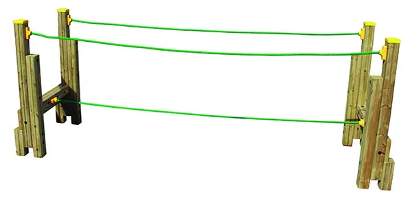 jeu d'équilibre sur corde pour collectivités