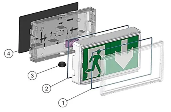 Composition kit joints étanchéité IP65 baes et LSC LUMIO vue éclatée kit étanchéité IP65 baes et LSC LUMIO