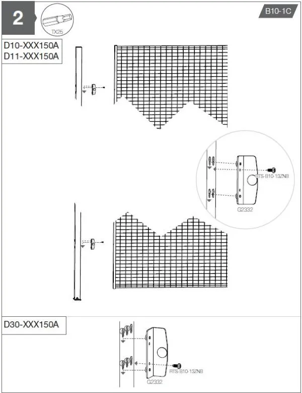Manuel étape 2 du kit porte pour cloison X-Guard