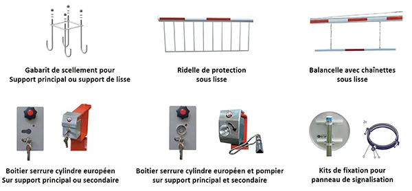 Options sur devis barrière et portique Croso