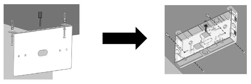 Pose plafond drapeau BAES et LSC Lumio