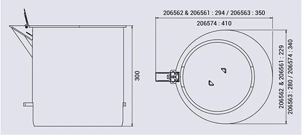 Vue éclatée scellement amobile pour borne Vue éclatée scellement amobile pour borne