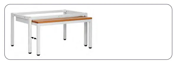 Socle blancavec assise rétractable pour casier vestiaire