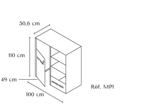Dimensions conteneur picrochole Dimensions conteneur poubelle picrochole