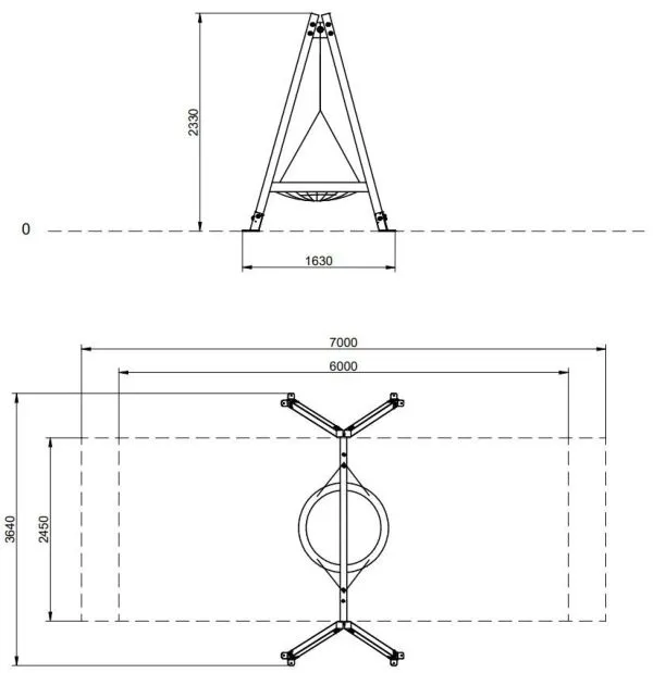 vue ensemble balancoire benito reb nido