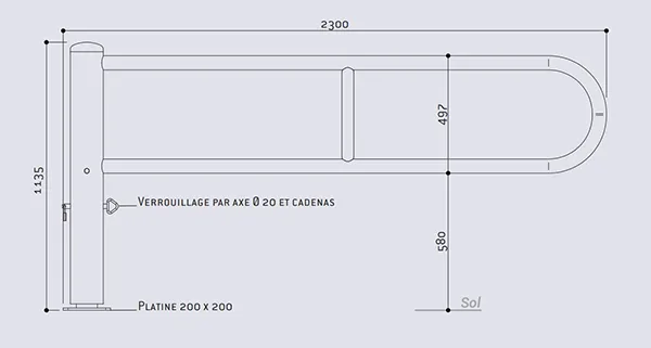 Vue éclatée barrière tournante Vue éclatée barrière tournante