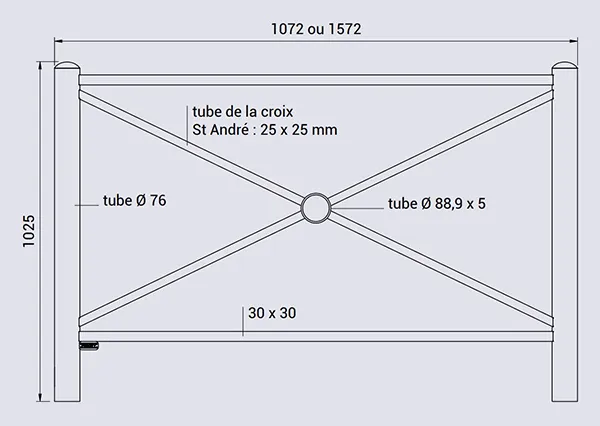 Vue éclatée barrière de ville