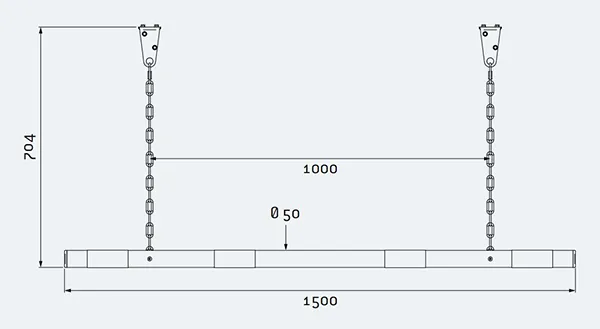 Vue éclatée bavette limiteur de hauteur