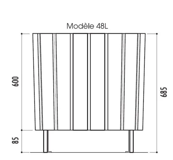 Vue d'ensemble corbeille alloa un modele double flux