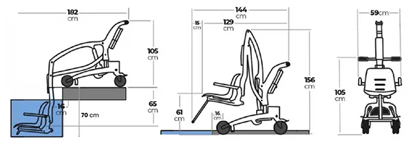 Vue éclatée élévateur PMR piscine