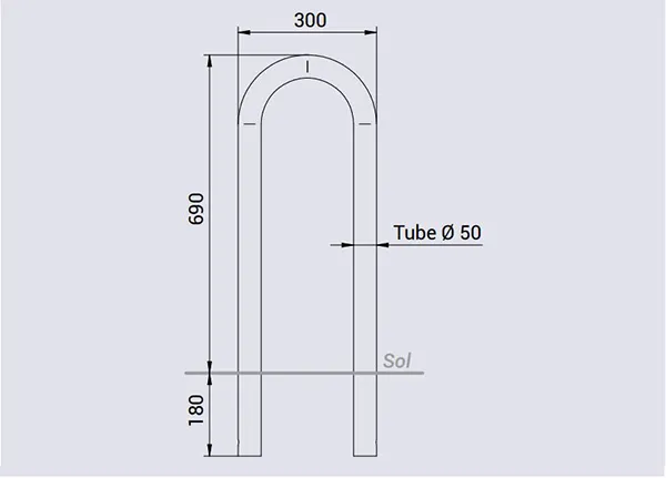 Vue éclatée épingle de protection