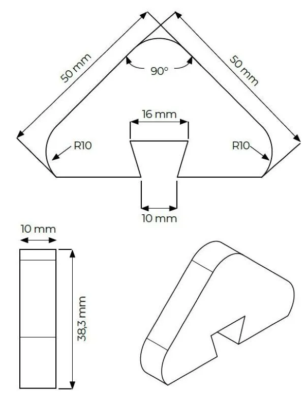 Dimensions ergot anti-skate vue ensemble ergot anti-skate