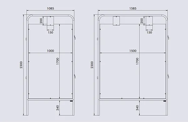 Vue éclatée panneau électoral