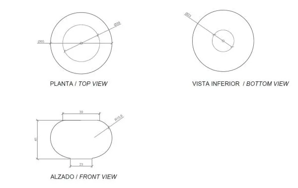 Schéma banc béton Magourban Zen