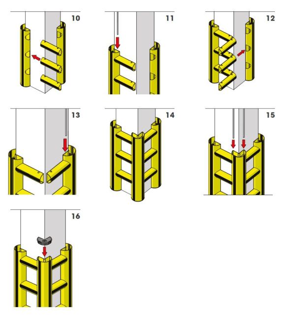Guide de montage de la protection de poteau en PVC