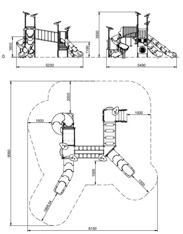 vue ensemble structure jeux benito alu 5