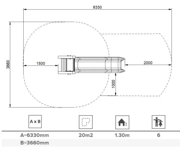 vue ensemble toboggan benito torino