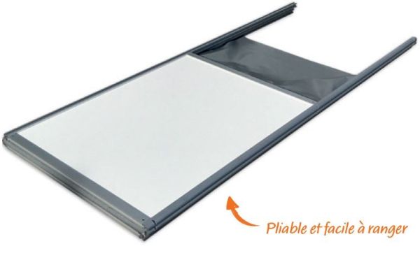 vue ensemble de l'isoloir electoral pliant